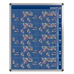 Personal-Raum-Plan, 12 Stunden, 43 Spalten, 123x97 cm, 